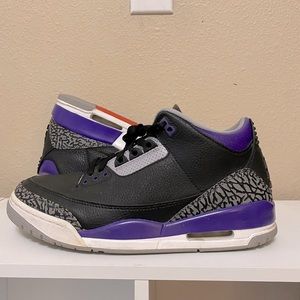Jordan 3 retro court purple